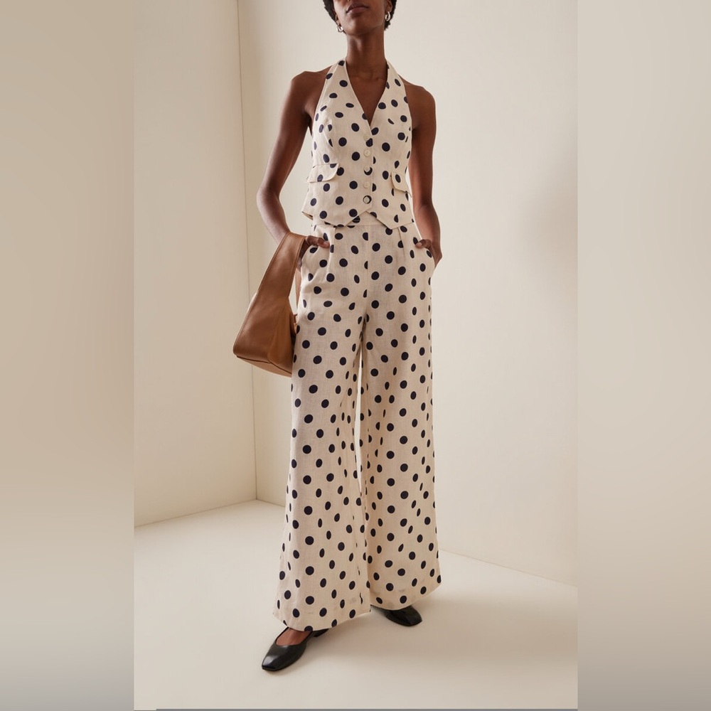 Cara Cara Dotted Linen Vest + Pant SET size 4